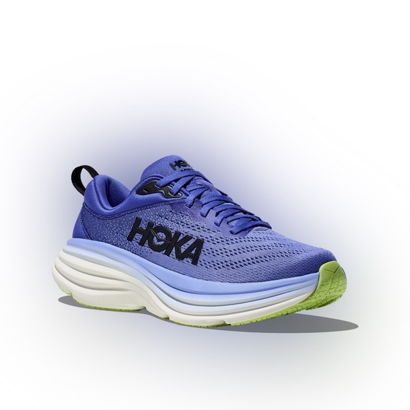 Hoka Women's Bondi 8 Running Shoes in Blue Color way - Picture 2 of 15